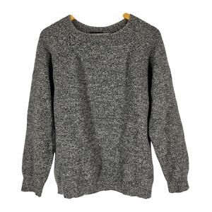 A.P.C. MEN'S HEATHER GRAY 100% LAMBS WOOL PULLOVER CREWNECK SWEATER SIZE XL